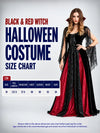 Black & Red Witch Adult Costume Fancy Dress Up