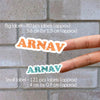Signature Name Labels - Serenity Shades