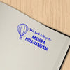 Personalised Book Stamp | Hot Air Balloon