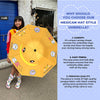 3 Ducklings theme, Unique Spanish Patio Style Kids Umbrella, 5-12 years,Orange - Little Surprise Box3 Ducklings theme, Unique Spanish Patio Style Kids Umbrella, 5-12 years,Orange