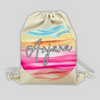 Personalised Drawstring Bag | Colour Waves