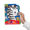 Jungle Activity and Colouring Book- Die Cut Animal Shaped Book
