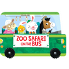 Zoo Safari on the Bus- A Shaped Board book with Wheels