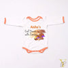 Diwali With Family Personalised Bodysuit - Full Sleeves (Orange Love)