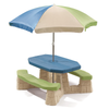 Naturally Playful Picnic Table With Umbrella (Earth)
