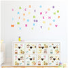 Alphabets And Numbers | Mini Wall Art Sticker