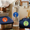 Round waterproof name labels - Animal Buddies