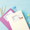 Personalised School Book Labels | Animal Racer