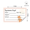 Personalised School Book Labels | Animal Racer