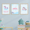 Doodle's Wall Frames | Unicorn Dreams (Set Of 3) Style 1