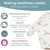 Stain & Water Proof Long Sleeve Coverall Shirt Weaning Bib | Serengeti Spaghetti