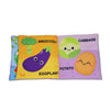 Baby My First Cloth Book Fruit and Vegetables with Squeaker and Crinkle Paper
