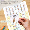 Mixed Waterproof Labels for Kids - Baby Safari