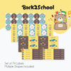 Mixed Waterproof Labels for Kids - Back 2 school