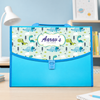 Blue Folder - Cute Dinos