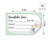 Personalised School Book Labels | Bouquet