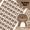 Fancy Shape Sticker - Bubbly Bear