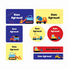 Mixed Waterproof Labels for Kids - Builder Zone