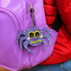 Personalized Halloween Keychain – Sparkle Spider
