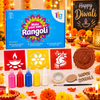 ilearnngrow Diwali DIY Rangoli Kit - Set Of Three Stencil