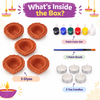 ilearnngrow Diwali DIY Diya - Set of 5 diya
