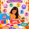 ilearnngrow Diwali DIY Rangoli Kit - Traditional Rangoli