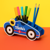 Personalised Car Pen Stand | Blue