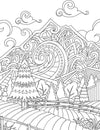 Countryside- Colouring Book for Adults