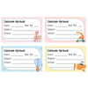 School Book Label - Cute Animals Doxbox Store|]Peppydots