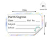 Personalised School Book Labels | Cute Mermaid