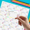 Personalised School Book Labels | Cute Mermaid
