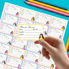 Personalised School Book Labels | Cute Princess