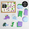 Personalised Stick On Tags | Dinosaurs