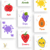 Fruits Flash Cards & Diwali Bodysuit Gift Set