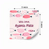 Personalised Gift Labels | Fish Pink