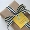 Personalised Golden Gift Tag | Floral