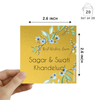 Personalised Golden Gift Tag | Floral