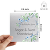 Personalised Silver Gift Tag | Floral