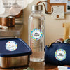 Round waterproof name labels - Flower Garden