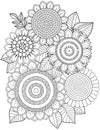 Flowers- Colouring Book for Adults