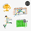 Personalised Stick On Tags | Football