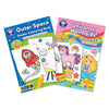 Set of 2: Unicorn, Mermaids and More and Outer Space Sticker Colouring Books