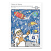 Set of 2: Unicorn, Mermaids and More and Outer Space Sticker Colouring Books
