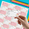 Personalised School Book Labels | Girl With A Bow