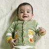 Happy Baby Animal Patch Sweater - Pistachio Green