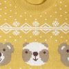 Enchanting Bear Jacquard Sweater - Mimosa Yellow