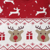 Jaunty Reindeer Jacquard Sweater - Cherry Red