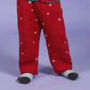 Cherry Red Snow Fall Jacquard Lower - Cherry Red