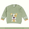 Cheerful Dog Sweater with Lower  - Pistachio Green - Set of 2