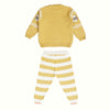 Enchanting Bear Jacquard Sweater with Lower - Mimosa Yellow - Set of 2